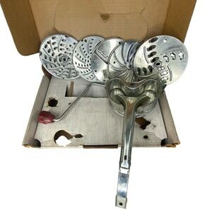 Vintage Mouli Salad Maker Kitchen Tool OS Steel Manual Grater Retro Aesthetic